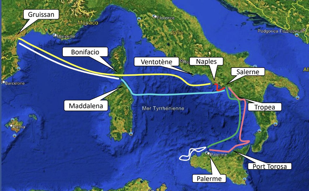 Gruissan à Palerme - juin à septembre 2026 | Choisissez votre étape parmi les 8 escales de Kokopelli