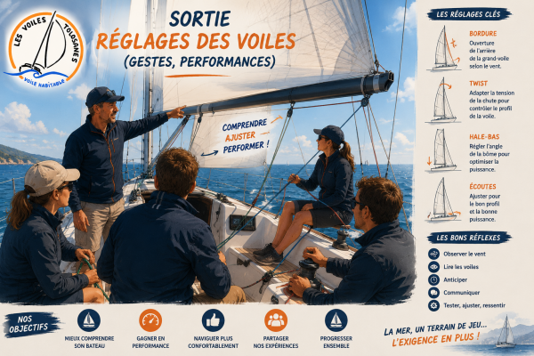 Week-end Réglage des voiles (gestes, performances)